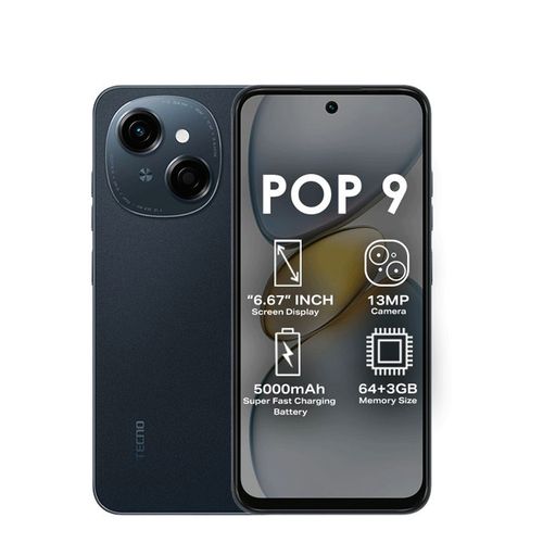Tecno POP 9 – 64GB ROM + 3GB RAM – 5000mAh -