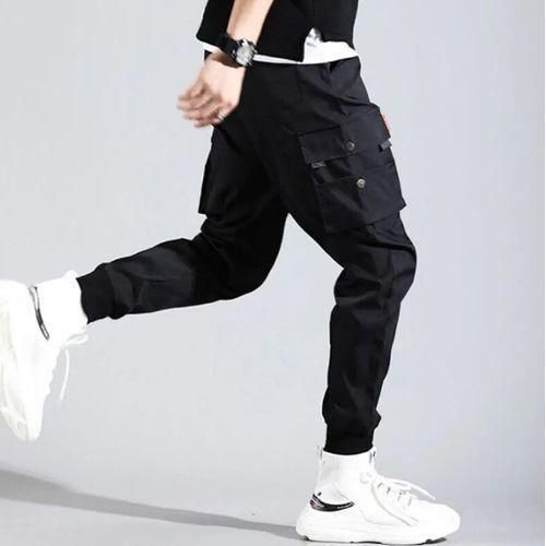 Mode Pantalon Multi-poches - Noir