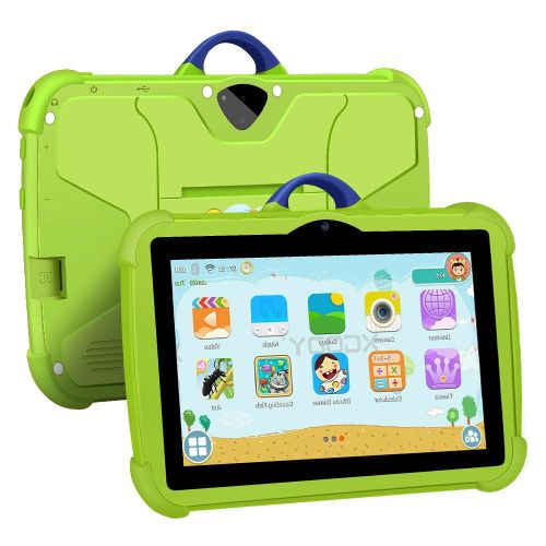Tablette éducative antichoc - enfant - ecran 7pouce - 128go rom 6go ram - vert