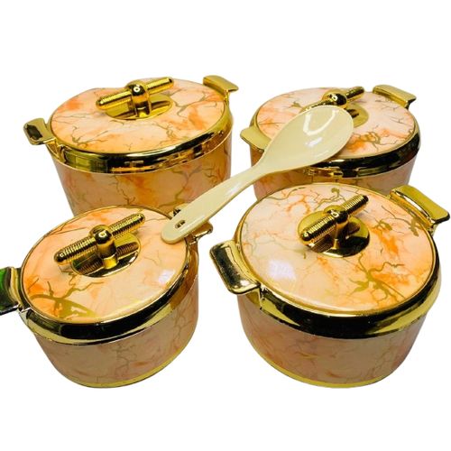 stainless steel lot DE 4 BOLS ISOTHERMES 24H avec couvercle multicolore