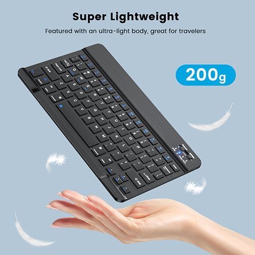 Sans Fil Bluetooth Clavier Applicable Téléphone Tablette - Version A-Z-E Clavier en français