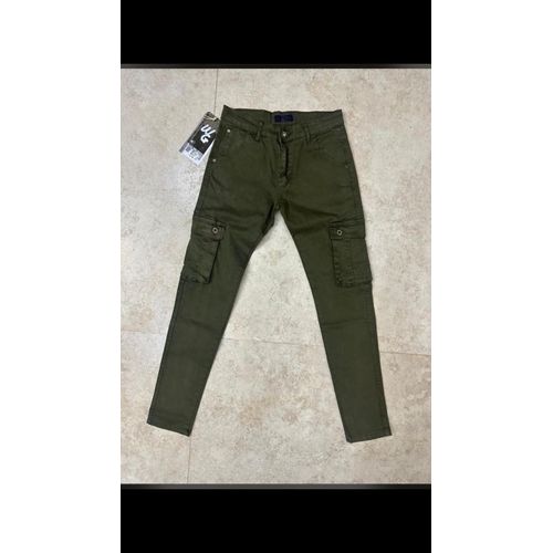 Pantalon cargo couleur vert