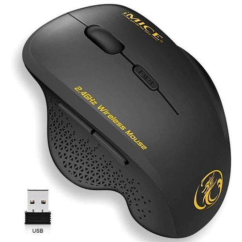 Souris sans fil - G6 - 1600 dpi - 6 boutons - Noir