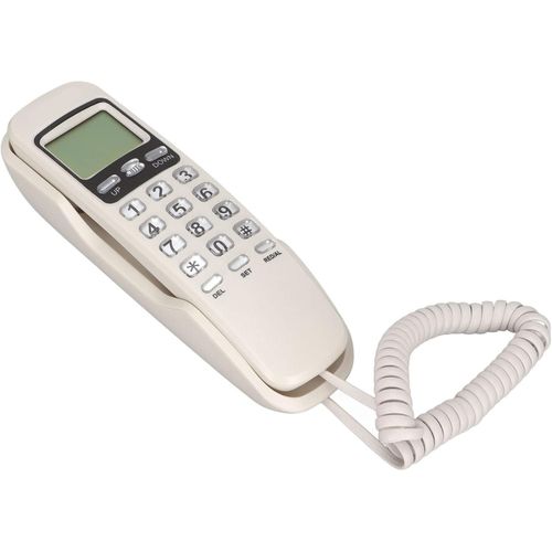 Alcatel Téléphone Fixe Filaire de Bureau pour la Maison, Mur, Table - Blanc