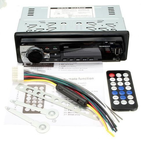 Radio auto 1Din 12V - avec interfaces Bluetooth - Lecteur USB - SD - RADIO FM - AUX