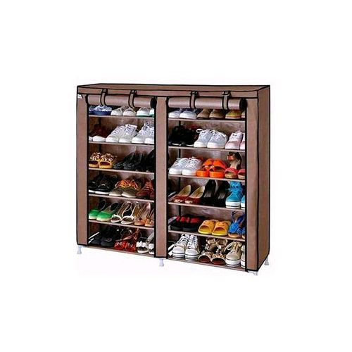 Meuble TV en bois massif avec porte et 2 tiroirs - blanc