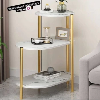 White Label Table Basse mobile simple, petite table pour chambre à coucher
