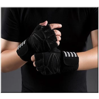 Gants de musculation haltérophilies motard cycliste et fitness avec poignet en Microfibre respirant très résistant c5 NB