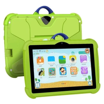 Tablette éducative antichoc - enfant - ecran 7pouce - 128go rom 6go ram - vert