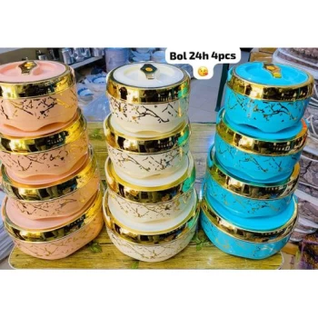 Ensemble 04 bols 24h très élégant