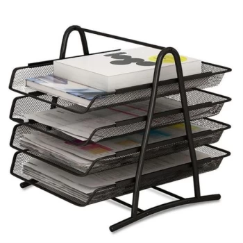 CORBEILLE A COURRIER METALLIQUE 4 ETAGES