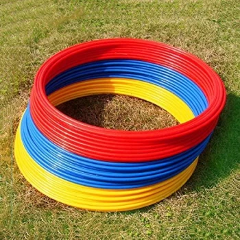 Partagez ce produit    White Label 12 Cerceaux d' Agilité Plats - Pour Le Sport des Enfants