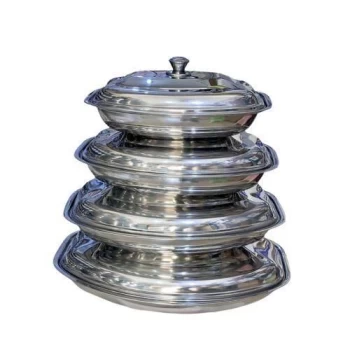 Ensemble De 4 Bols Inox - Set De Table - Avec Couvercle