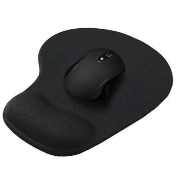 Tapis de Souris Gel - Repose-Poignet - Support Anti-Dérapant pour PC - Noir