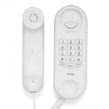 Téléphone Filaire Mini téléphone Mural Blanc